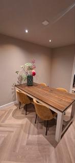 Kloostertafel 6 personen, Huis en Inrichting, Tafels | Eettafels, Ophalen, Gebruikt, 200 cm of meer, 50 tot 100 cm