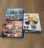 Puzzelset 3+ met Cars, Thomas en Mickey - 3 Puzzels!, Ophalen of Verzenden, 10 tot 50 stukjes, Zo goed als nieuw, 2 tot 4 jaar