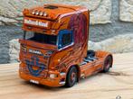 Tekno Roland Graf Transport Scania R Topline in doos, Hobby en Vrije tijd, Modelauto's | 1:50, Ophalen of Verzenden, Nieuw, Bus of Vrachtwagen