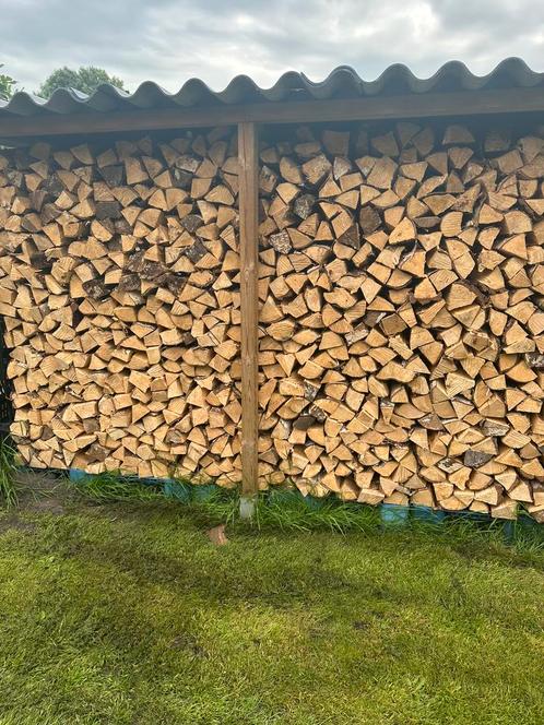Gekloofd en droog berkenhout LV < 14%, Tuin en Terras, Haardhout, Blokken, Ophalen