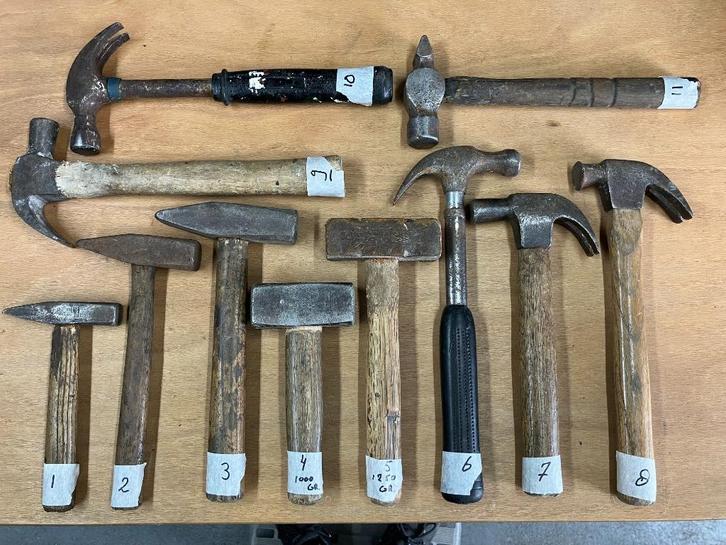 Div. hamers, klauwhamer, bankhamer, vuistje, los of setprijs, Auto diversen, Autogereedschap, Gebruikt, Ophalen of Verzenden