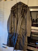 Donkerbruine lange jas merk; Creenstone Maat 40, Kleding | Dames, Jassen | Winter, Ophalen of Verzenden, Zo goed als nieuw, Maat 38/40 (M)
