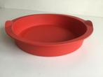 Tupperware siliconen bakvorm taartvorm rond 25 cm, Ophalen of Verzenden, Zo goed als nieuw, Taarten, Bakvorm
