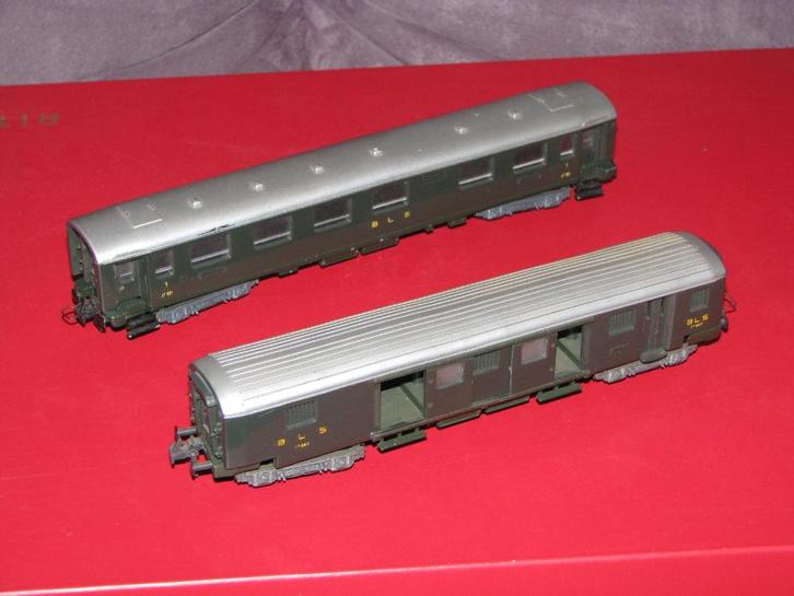 Trix Express: BLS personen- en bagagewagen (los of samen), Hobby en Vrije tijd, Modeltreinen | H0, Gebruikt, Wagon, Trix, Ophalen of Verzenden