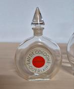 Oude parfum flesjes  Guerlain en Dior met glazen dop, Ophalen of Verzenden, Parfumfles