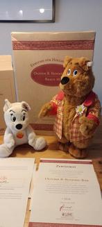Steiff Olivier B Bommel & Tom Poes Limited Edition, Kinderen en Baby's, Speelgoed | Knuffels en Pluche, Ophalen of Verzenden, Zo goed als nieuw