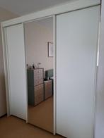 witte linnenkast met schuifdeuren, Ophalen, Gebruikt, 200 cm of meer, Met hangruimte
