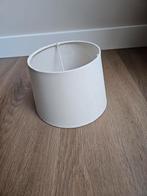 Witte stoffen lampenkap voor poot, Ophalen, Zo goed als nieuw, Rond, Minder dan 25 cm