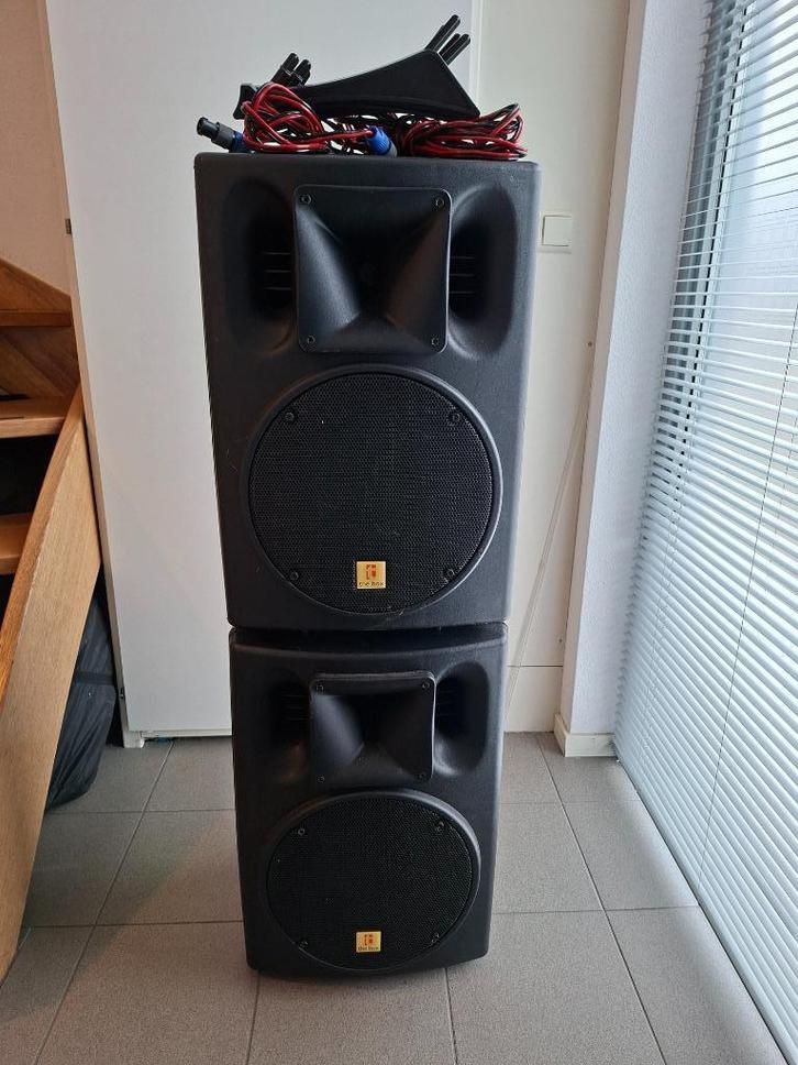The Box PA302P Speakers, Audio, Tv en Foto, Luidsprekers, Gebruikt, Front, Rear of Stereo speakers, 120 watt of meer, Overige merken