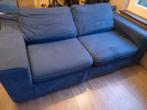 Blauwe tweezitsbank, Ophalen, Gebruikt, 150 tot 200 cm, Tweepersoons