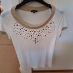 Caroline Biss shirt ecru mt 38, Ophalen of Verzenden, Zo goed als nieuw, Maat 38/40 (M), Korte mouw