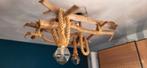 Junglekamer lamp van drijfhout en touw, Ophalen, Gebruikt, Stof, Jungle