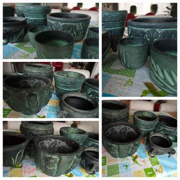 Bloempotten Trojaanse stijl (10 stuks) beschikbaar voor biedingen