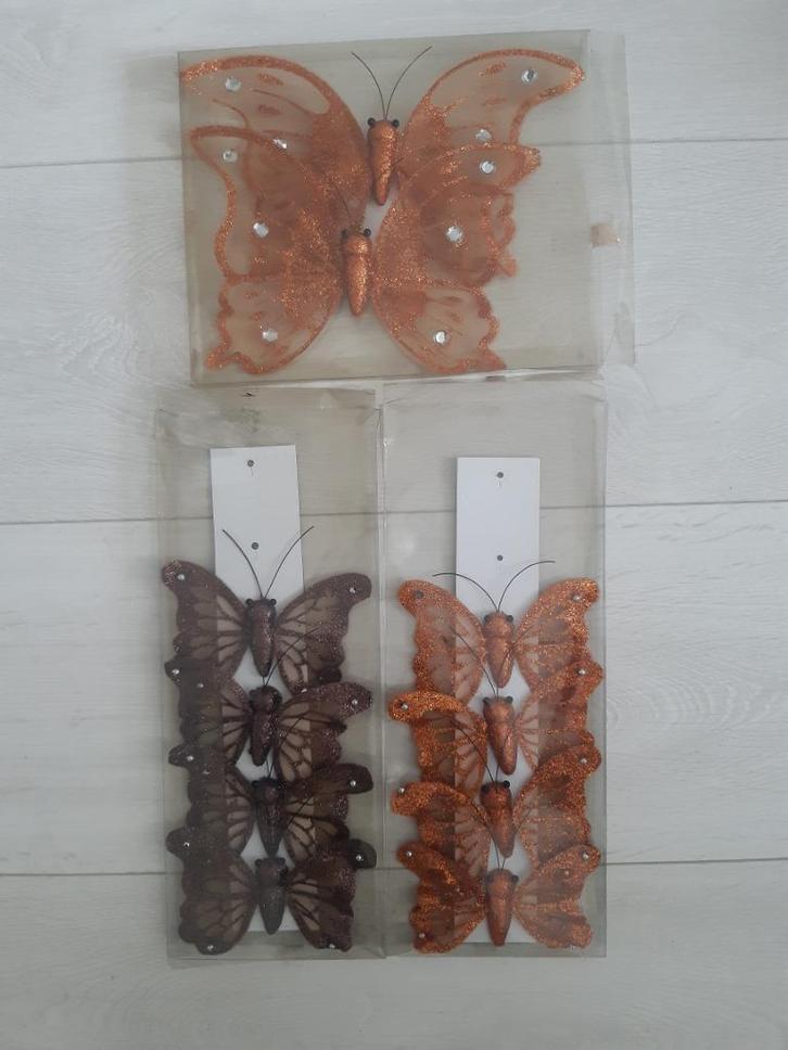 Decoratie vlinders groot en klein Xenos, Huis en Inrichting, Woonaccessoires | Overige, Zo goed als nieuw, Ophalen