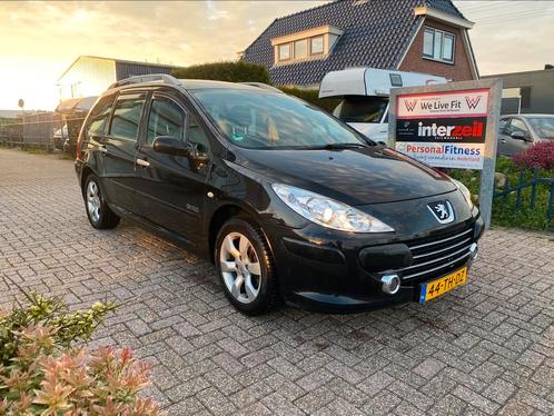 Peugeot 307 2.0 16V SW 2006 Zwart, Auto's, Peugeot, Particulier, ABS, Airbags, Airconditioning, Boordcomputer, Centrale vergrendeling