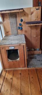 Krabmeubel, kattenbak, voerbak alles in een, Dieren en Toebehoren, Katten-accessoires, Ophalen, Gebruikt