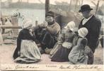 Volendam;  Een gezellig samenzijn, Verzenden, Voor 1920, Gelopen, Noord-Holland