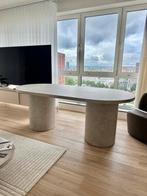 NIEUW IN DOOS: Ovale Eettafel (Shundrika) met Marmer look, Huis en Inrichting, Ophalen, Overige materialen, 100 tot 150 cm, Vier personen