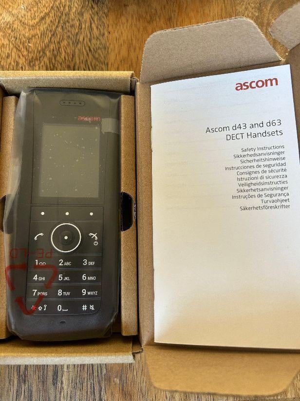 ➡️ NIEUW Ascom D63 MESSENGER Dect Bluetooth DH7-ABAA DH7, Ophalen of Verzenden, Nieuw, 1 handset