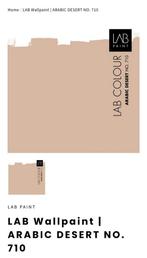 Lab paint 5L Arabic Desert | muurverf - wallpaint, Doe-het-zelf en Verbouw, Verf, Beits en Lak, Ophalen, 5 tot 10 liter, Beige