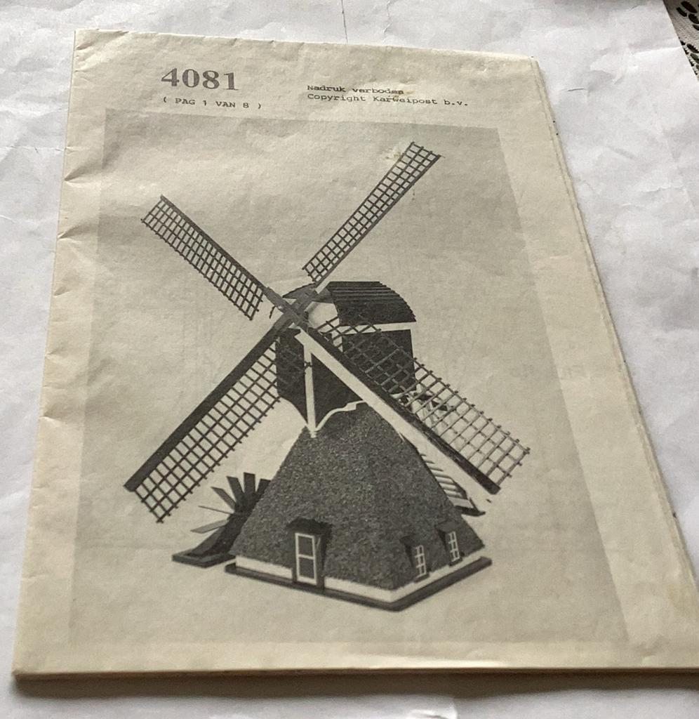 Molen zelf bouw tek compleet, Ophalen of Verzenden, Zo goed als nieuw