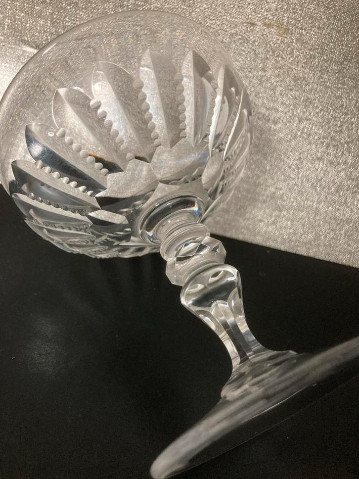 Antiek Kristal Champagneglas Geslepen, Antiek en Kunst, Antiek | Glas en Kristal, Ophalen of Verzenden