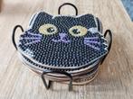Katten / poezen kat poes onderzetters (voor goed doel), Ophalen of Verzenden, Nieuw, Glas of Kopje