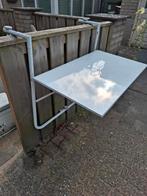 2x Balkon tafel wit, Tuin en Terras, Ophalen, Zo goed als nieuw