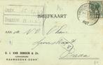 G.J. van Dongen + Zn., Raamsdonk-Dorp - 01.1927 - briefkaart, Ophalen of Verzenden, Envelop