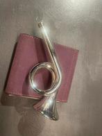 Retro kerst trompetje van glas, Ophalen of Verzenden, Gebruikt