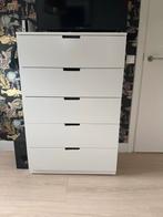 IKEA Nordli ladekast, 5 lades, wit, 120x80cm, Ophalen, 100 tot 150 cm, 50 tot 100 cm, Zo goed als nieuw