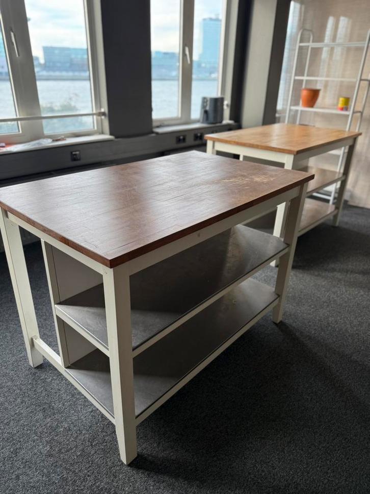 Twee IKEA Tornviken keukenblokken, Huis en Inrichting, Tafels | Sidetables, Gebruikt, 25 tot 50 cm, Rechthoekig, Ophalen of Verzenden