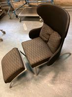 Harvink design fauteuil met voetenbank, Huis en Inrichting, Fauteuils, Ophalen, Gebruikt, Design, Nvt