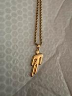 Billie Eilish Ketting - Gouden Hanger, Sieraden, Tassen en Uiterlijk, Kettingen, Verzenden, Nieuw, Goud, Met hanger