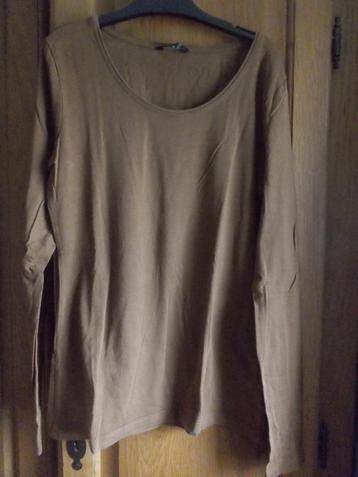 Mooie bruine shirt met lange mouw, maat S, Promiss. beschikbaar voor biedingen