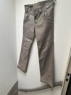 Vintage utility leren broek, maat 34, Robin &Rik, Ophalen of Verzenden, Gedragen, Grijs