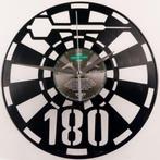 Dartbord darts 180 vinyl klok wanddeco woon decoratie klok