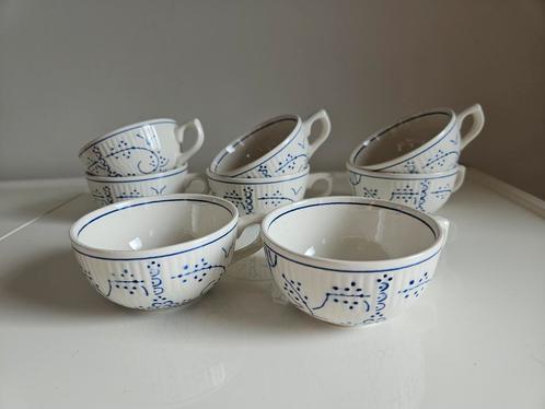 8 Vintage Boch Frères Bouillon/Theekoppen, Antiek en Kunst, Antiek | Servies los, Ophalen of Verzenden