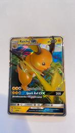 Raichu gx Pokémon kaart, Ophalen of Verzenden, Zo goed als nieuw, Losse kaart
