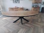 Lidia eettafel ovaal 250x128x77 mango zgan, Ophalen, 100 tot 150 cm, 200 cm of meer, Zo goed als nieuw