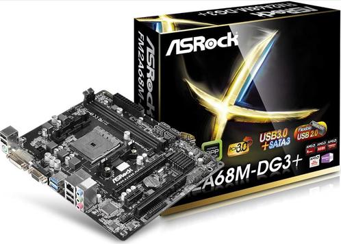 ASRock FM2A68M-DG3+ socket FM2+, Computers en Software, Moederborden, Gebruikt, DDR3, Verzenden