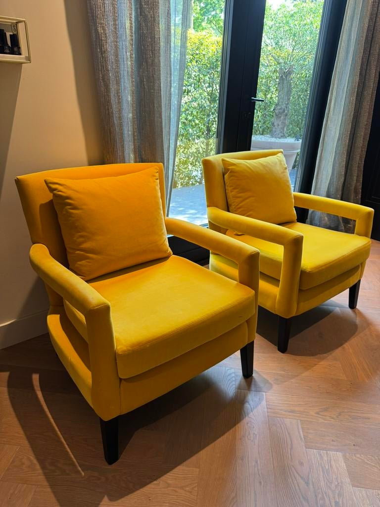Fauteuils van Baan meubelen, Huis en Inrichting, Fauteuils, Ophalen, 75 tot 100 cm, Zo goed als nieuw, Stof