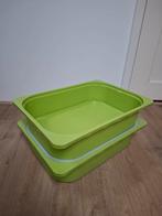 2x Groene IKEA Trofast Bakken Klein + Deksel, Ophalen of Verzenden, Gebruikt