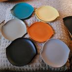 Vintage 6x2 schoteltjes + design gebakschaal Regina Gouda, Antiek en Kunst, Antiek | Keramiek en Aardewerk, Ophalen