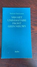 Chris Lorenz - Van het universitaire front geen nieuws, Boeken, Ophalen of Verzenden
