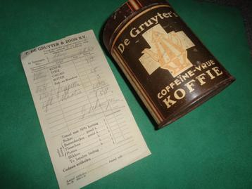 De Gruyter 1939 1940 blik koffie oorlog wo2 beschikbaar voor biedingen