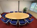 Vergadertafel inclusief 10 stoelen, Huis en Inrichting, Ophalen, Gebruikt, 100 tot 150 cm, Tafelblad