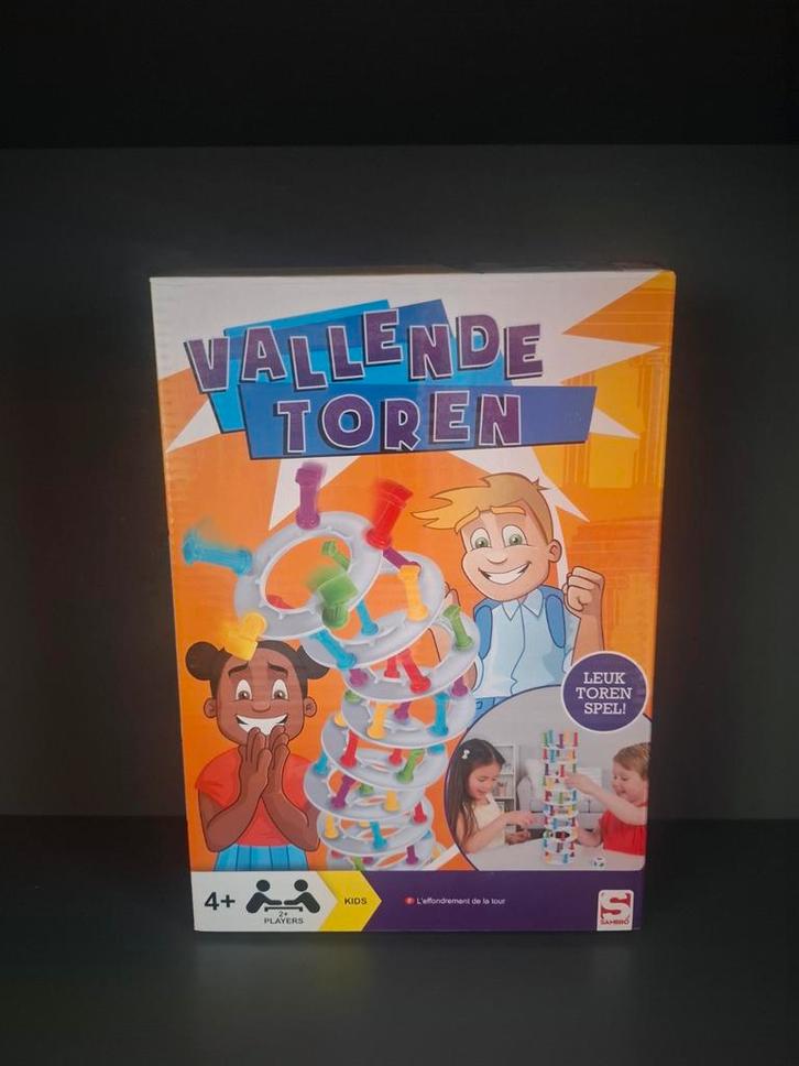 Vallende toren - leuk torenspel!, Kinderen en Baby's, Speelgoed | Bouwstenen, Zo goed als nieuw, Overige merken, Ophalen of Verzenden
