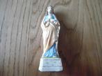 Jezus beeldje 13 cm porselein ,  blauw met camel kleur heel, Antiek en Kunst, Antiek | Religie, Ophalen of Verzenden