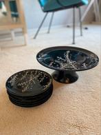 Pols Potten taartplateau met gebaksschotels, Ophalen, Gebruikt